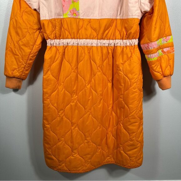 We The Free For Free People Neon Colorful Quilted Firefly Parka Size Small - Picture 16 of 16